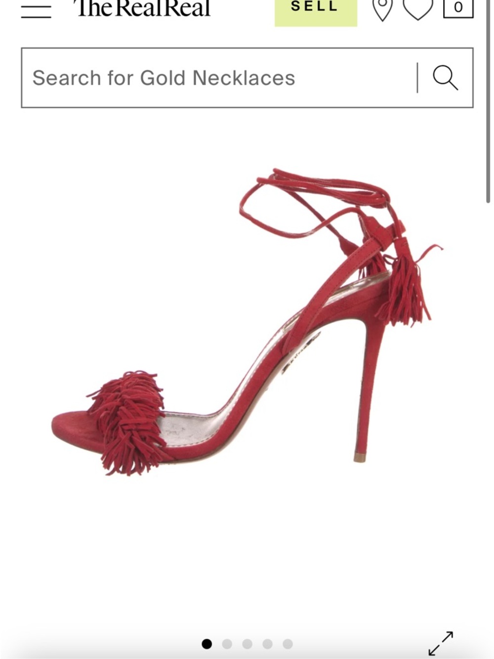 Aquazzura
Suede Tassel Accents Sandals 💯 authentic